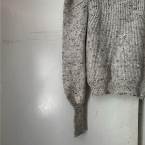 SO Women's Gray Speckled Turtleneck Sweater